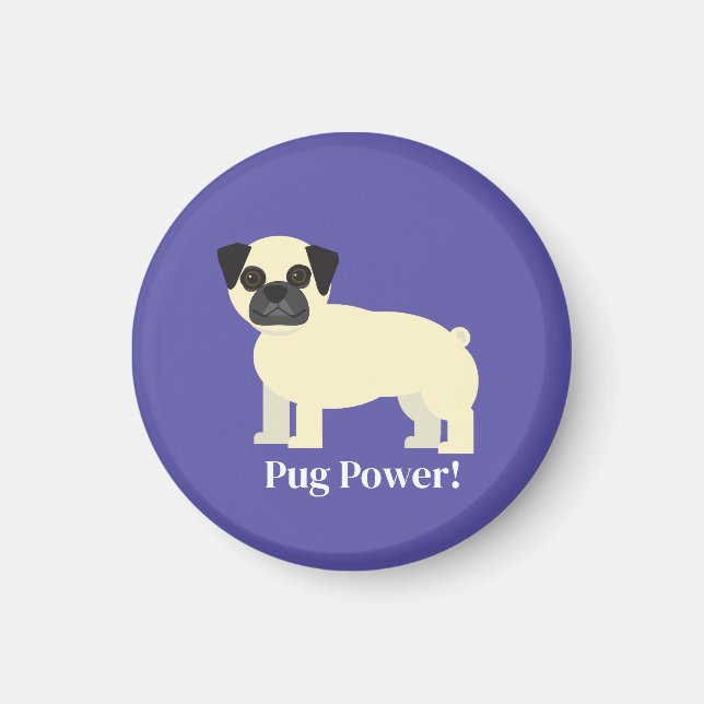 Imã Poder Pug  (Frente)