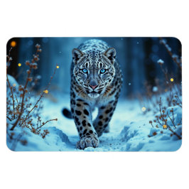 Ímã Poderoso predador, neve, beleza fria