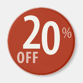 Imã Poderoso sinal de 20% OFF SALE - Magnets