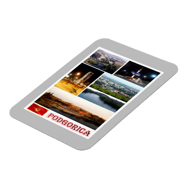 Ímã Podgorica - Montenegro - Mosaico - (Left Side)