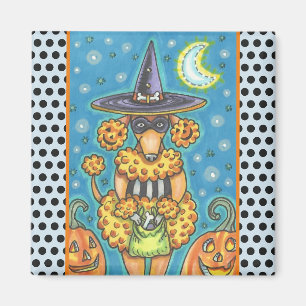 Imã PÓDULO DE COPO DE HALLOWEEN, Praça MAGNET DE CACHO