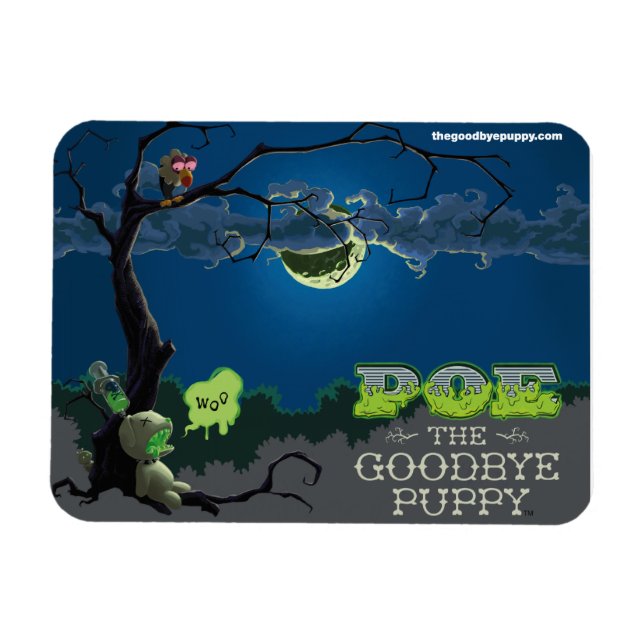 Ímã Poe o "Tchau Puppy Magnet" (Horizontal)