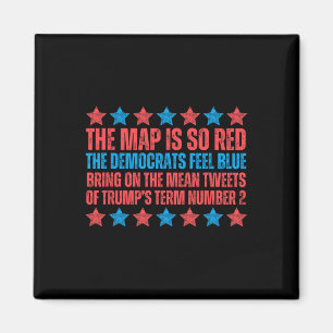 Imã Poema da Eleição de Trump Mapa Vermelho Dia dos Na