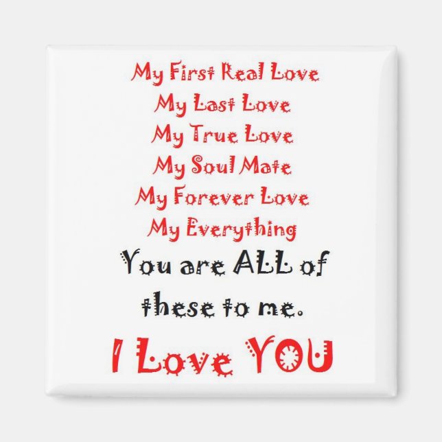 Imã Poema de Amor para sempre (Frente)