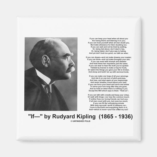 Imã Poema De Rudyard Kipling (Frente)