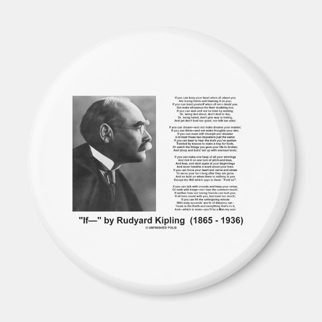 Imã Poema De Rudyard Kipling (Frente)