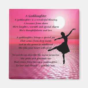 Imã Poema do Goddaughter do por do sol da bailarina