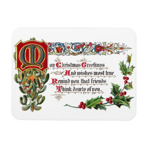 Ímã Poema do Natal para amigos