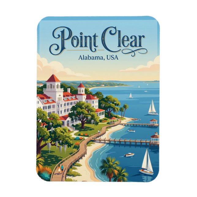 Ímã Point Clear Alabama (Vertical)