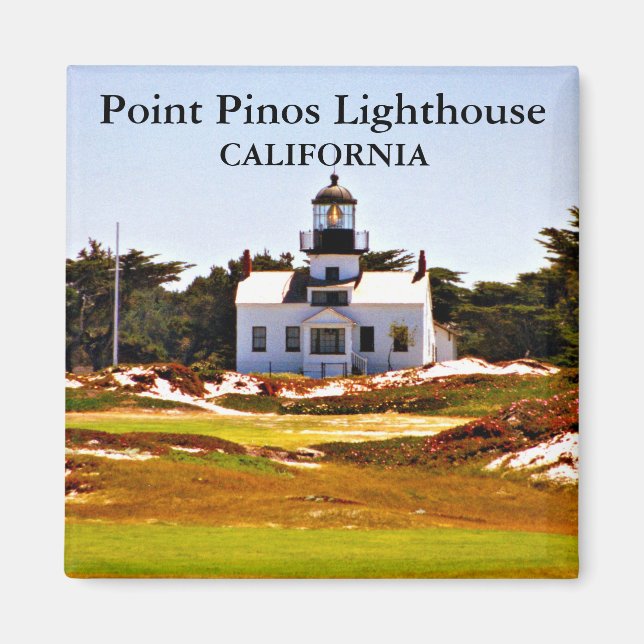 Imã Point Pinos Lighthouse, Califórnia Magnet (Frente)