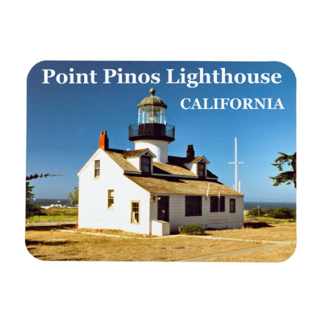 Ímã Point Pinos Lighthouse, California Photo Magnet (Horizontal)