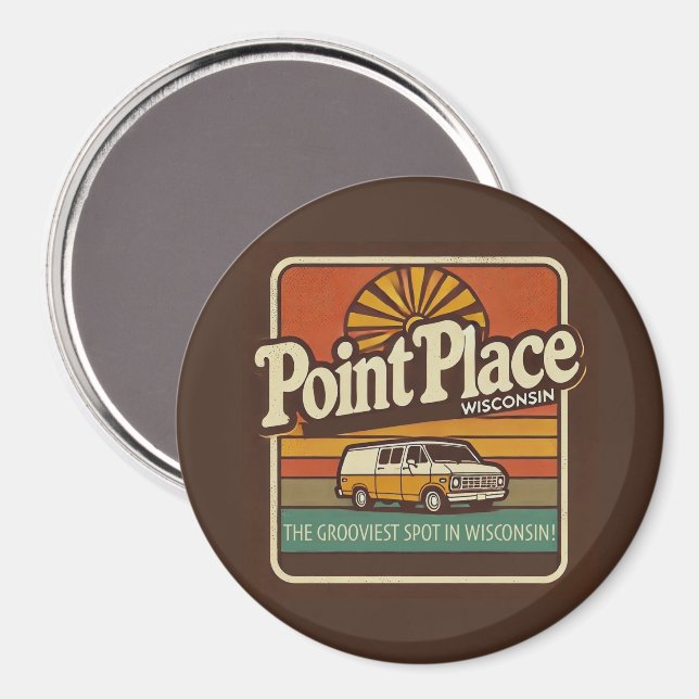 Imã Point Place Wisconsin (Front/Back)