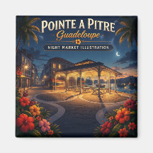Pointe a Pitre Guadeloupe Illustration