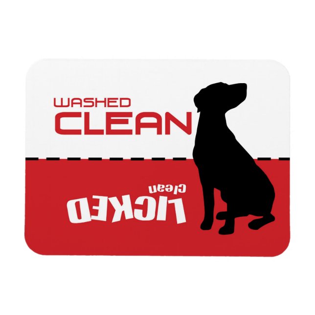 Ímã Pointer Dog, Dishwasher Magnet - Licked Clean (Horizontal)