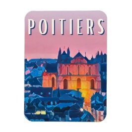 Ímã Poitiers Photo Vintage