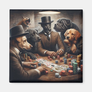Imã Poker Dogs Magnet