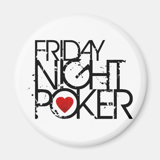 Imã Poker Noturno Sexta-feira (Frente)