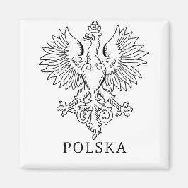 Imã Poland's White Eagle Contemporary State Emblem 