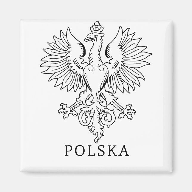 Imã Poland's White Eagle Contemporary State Emblem  (Frente)