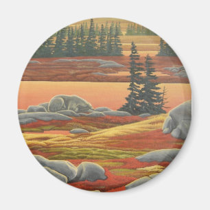Imã Polar Bear Art Fridge Magent Wildlife Art Gifes