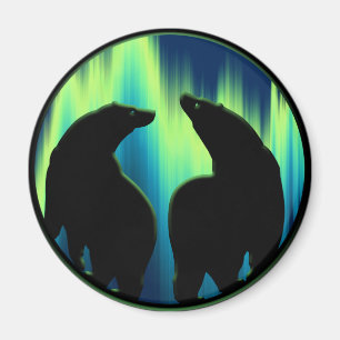 Imã Polar Bear Fridge Magent Willife Art Kitchen Gift
