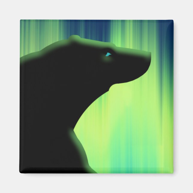 Imã Polar Bear Fridge Magent Willife Art Kitchen Gift (Frente)