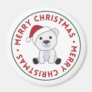 Imã Polar Urso Natal Neve Animais de inverno Polar