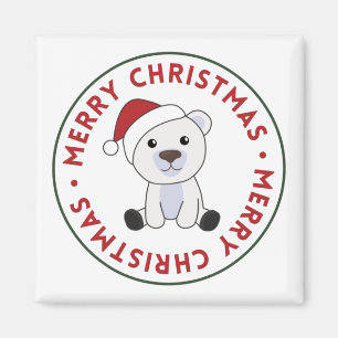 Imã Polar Urso Natal Neve Animais de inverno Polar