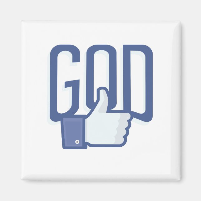 Imã Polegar para Cima para Deus - Deus é meu Ímã Amigo (Frente)