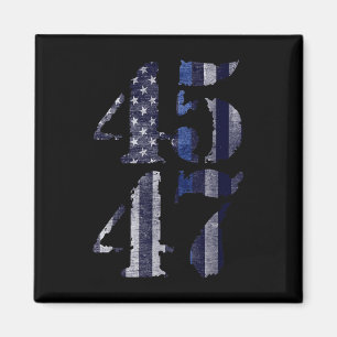 Imã Polícia Azul Vive 45 47 Trump Para O Presidente 20
