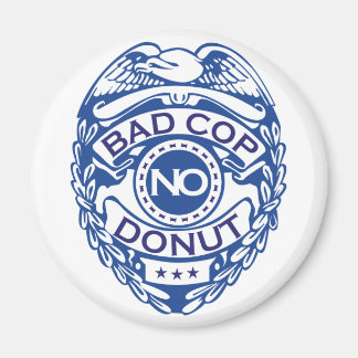 Imã Policial Incorreto Sem Rosquinha - Azul