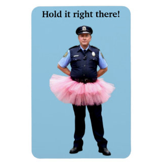 Ímã Policial Vestindo um Tutu Magnet