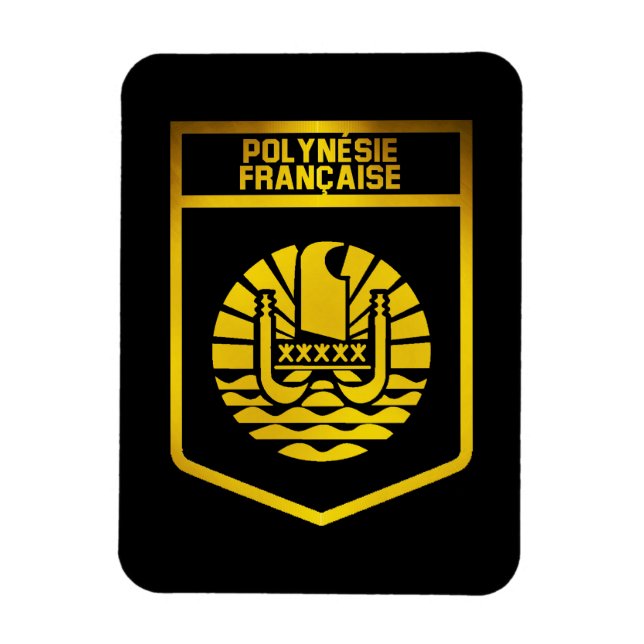 Ímã Polinésia Francesa - Emblema (Vertical)
