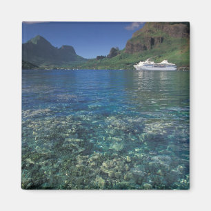 Imã Polinésia Francesa, Moorea. Baía de Cooks. Navio c