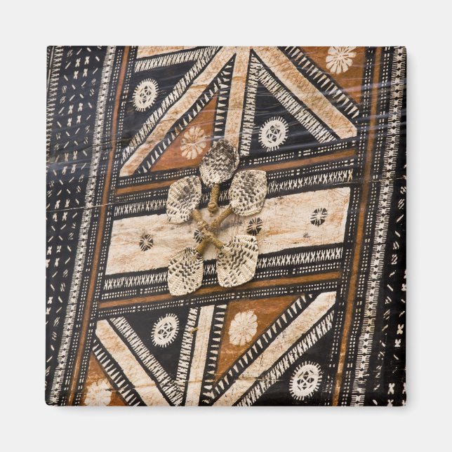 Imã Polinésia, Reino de Tonga. Detalhe da tapa (Frente)