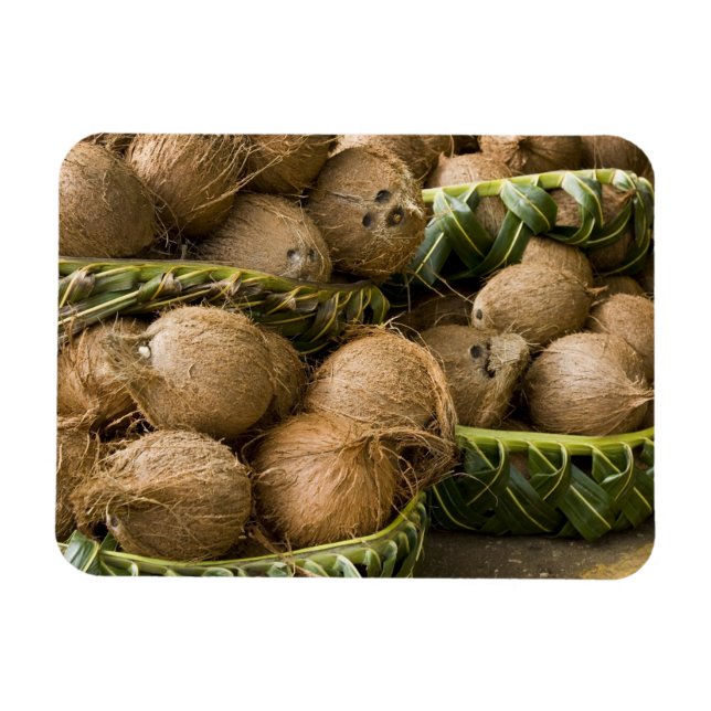 Ímã Polinésia, Reino de Tonga. Exibição de cocos (Horizontal)