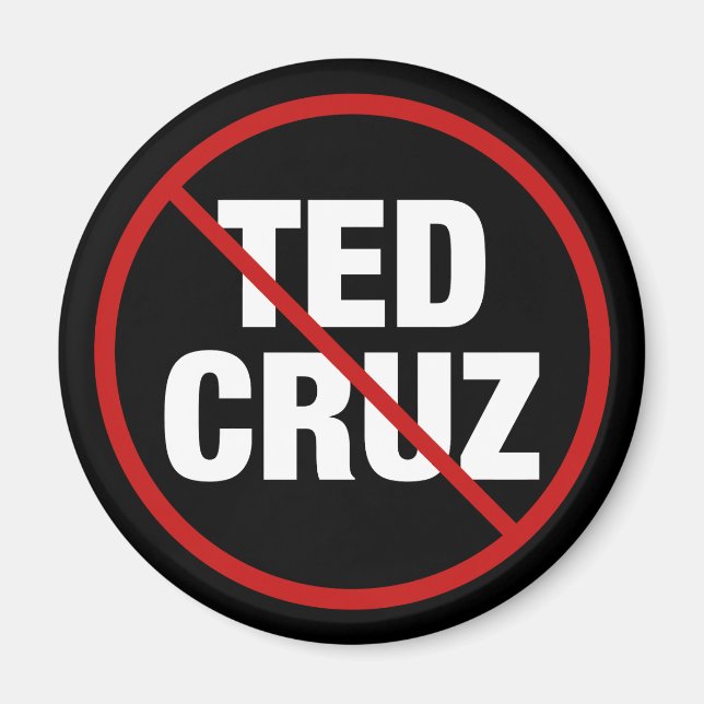 Imã Política Anti Ted Cruz Democrata do Texas (Frente)
