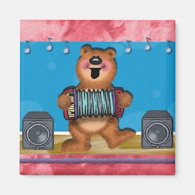 Imã Polka Bear Magnet (Frente)
