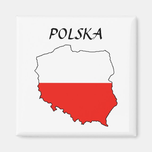 Imã Polônia MapFlag "Polska" (Frente)
