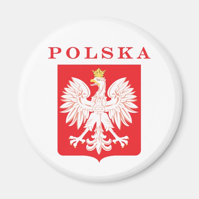Imã Polska Eagle Red Shield (Frente)