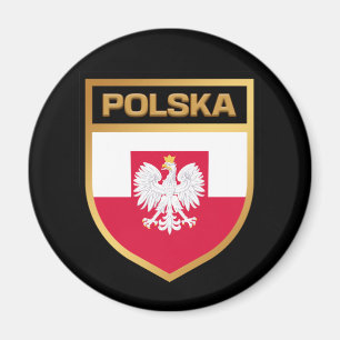 Imã Polska / Polônia Flag Shield & Emblem
