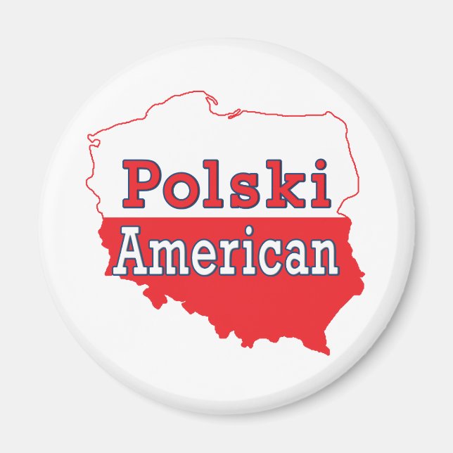Imã Polski American Map (Frente)
