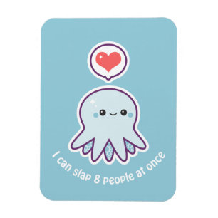 Ímã Polvo do azul de Kawaii