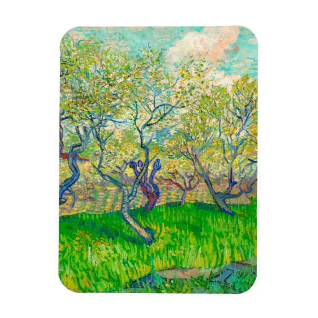 Ímã Pomar Vincent van Gogh em Blossom (Vertical)