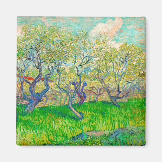 Imã Pomar Vincent van Gogh em Blossom (Frente)