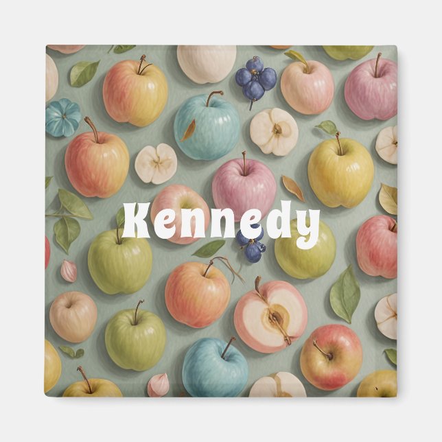 Imã Pomar Whimsy: Fruta de Pastel (Frente)