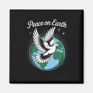 Imã Pomba da Paz na Terra e Globo Fé Natal Espiritual