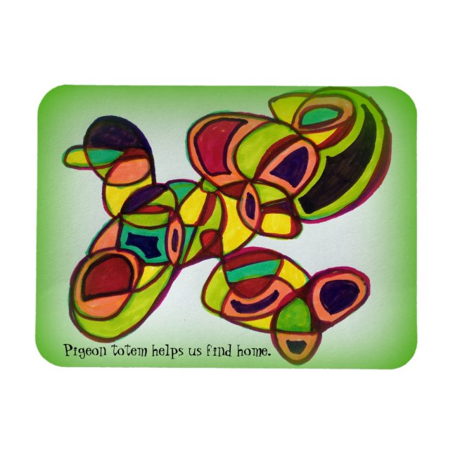 Ímã Pombo Totem Magnet (Horizontal)