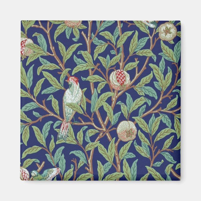 Imã Pomegranato e Little Bird, William Morris (Frente)