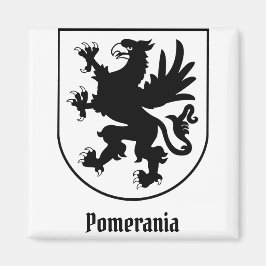 Imã Pomeranian Coat of Arms Black and White Heraldic